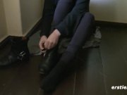 Buxom Sonja Masturbates through Panties 6/16