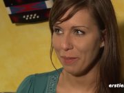 Linet Rubs that Hot Pussy Through Hole in Stockings -ersties 8/16