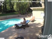 NANNYSPY Exhibitionist Nanny Lena Paul dripping CREAMPIE 7/16