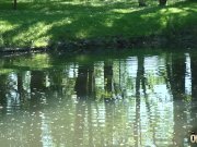 Grandpa gets to fuck a young tight virgin pussy and gets a blowjob 3/16