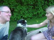 Grandpa gets to fuck a young tight virgin pussy and gets a blowjob 7/16