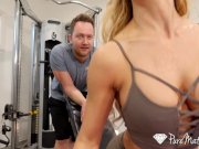 PUREMATURE Sexual training gym fuck with MILF 8/16