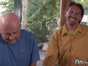 Mature wife Lya Pink wildly sucks and fucks stud while husband watches 16/16