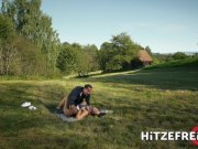 HITZEFREI Busty German babe Jacky Lawless Ass Fucked Outdoors 9/16