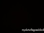 MYSLUTWIFEGOESBLACK slutty wife in white dress and red high heels for bbc 5/16