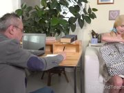 Cute blonde works hard to get education 1/16