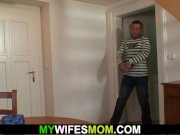 Taboo sex with busty old mother-in-law 1/16