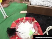 Cuban Dicktaster Angelina Castro Gets Iced Down To Her Pussy 1/16