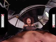 VRCosplayXcom Ebony Babe Domino Testing Your Superpowers In Deadpool XXX 13/16