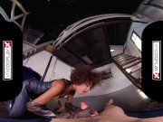 VRCosplayXcom Ebony Babe Domino Testing Your Superpowers In Deadpool XXX 14/16