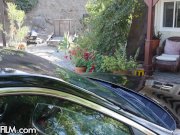 Euro Asian Big Tit Driver August Taylor Lemme Cumshot On Big Tits 1/16