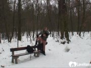 Outdoor winter fun with a hot blonde chick 6/16