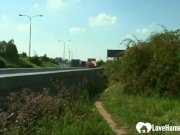 Public banging a gorgeous brunette in the outdoors 15/16