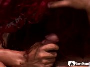 Redhead chick sucking cock and riding on beach 6/16