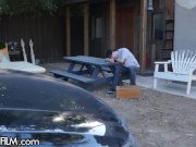 This Big Ass & Big Tit MILF Rides Big Dick Outdoors B4 Drop Off 1/16