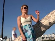 Blaten Lee flashes her pussy in public before getting fucked 2/16