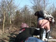 Pussy licking and ramming while being outdoors 4/16