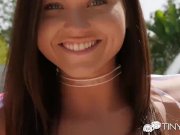 TINY4K Butterfly pussy lip soft KISSES with POUNDING 2/16