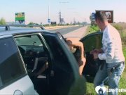 Stopping the car and ramming a gorgeous chick 10/16