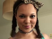 Young busty subslut Kloe White facialized and dommed hard 5/16