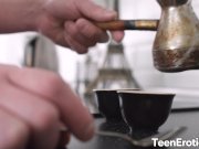 Hot Stuff Jenny Manson and Her Boyfriend Have Sex in the Kitchen 1/16