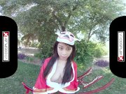 VRCosplayXcom Busty Asian Babe Akali Spares Your Life After Fucking 2/16