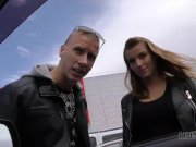 HUNT4K. Rich man paid a lot of money to get inside chick's bald twat 2/16