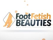 Barefoot Teen shows her sexy red toenails and gives a full upskirt view 1/16