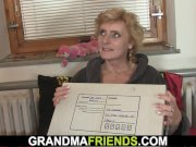 Two delivery men fuck sexy old lady 5/16