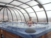 OLD4K. Pretty brunette was in mood to have fun with mature partner 2/16