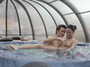 OLD4K. Pretty brunette was in mood to have fun with mature partner 5/16