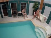 HUNT4K. Hunter picked up slut Anna Rose for nice sex in private pool 13/16