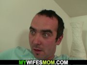 Horny wifes old mom seduces him 8/16