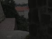 Blonde nearly gets caught wetting her panties in public 1/16