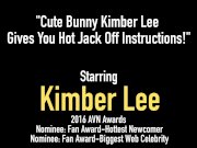 Cute Bunny Kimber Lee Gives You Hot Jack Off Instructions! 1/16