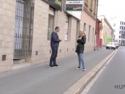 HUNT4K. Lovely teen Dream Nikky fucked in front of greedy cuckold 1/16