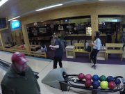 HUNT4K. Cuckold allows guy please his cute GF right in bowling club 1/16