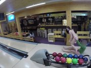 HUNT4K. Cuckold allows guy please his cute GF right in bowling club 16/16