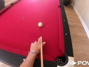 POVD Corner pocket creampie with tight pussy blonde 3/16