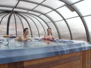 OLD4K. Old daddy passionately drills young mistress on white couch 2/16