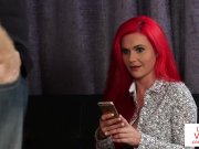 CFNM redhead instructs flatmate top wank 3/16