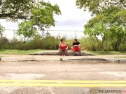 Huge Tit MILF Erika Xstacy Runs Into Huge Cock 4/16