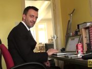 Luscious subslut Kimmie Foxx analled with lust and fed cum 2/16