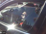 Caught on CCTV! Wife sucks off cop to get her husband off 1/16