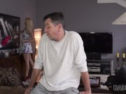 DADDY4K. Mature guy nicely penetrates young blonde with perky tits 2/16