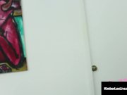 Surprised Kimber Lee Sucks A Peeping Tom's Hard Cock! 6/16