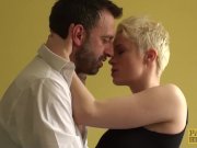 Pixie subslut Mila Milan fed jizz after anal hammering 7/16