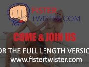 Fistertwister - Oiled up hairy pussy fisting 15/16