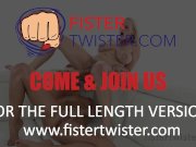 Fistertwister - Oiled up hairy pussy fisting 16/16