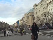 HUNT4K. Man with camera fucks pretty girl in exchange for money 6/16